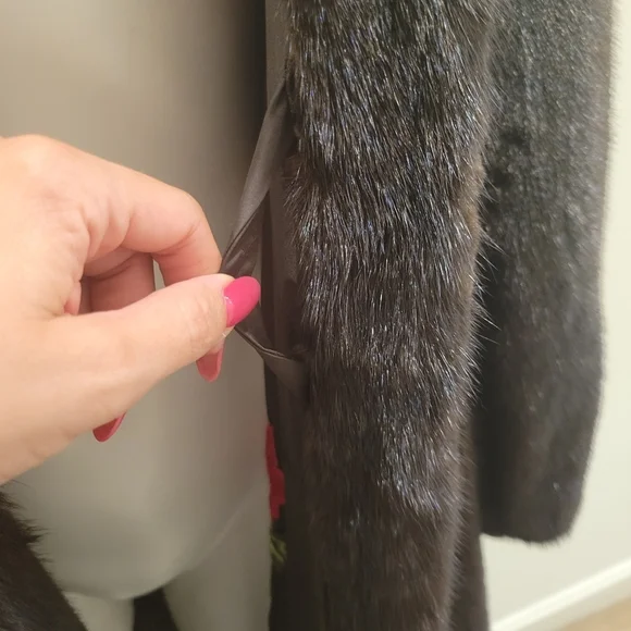 NATURAL Female Mahogany Full Length Mink Coat - Picture 9 of 14